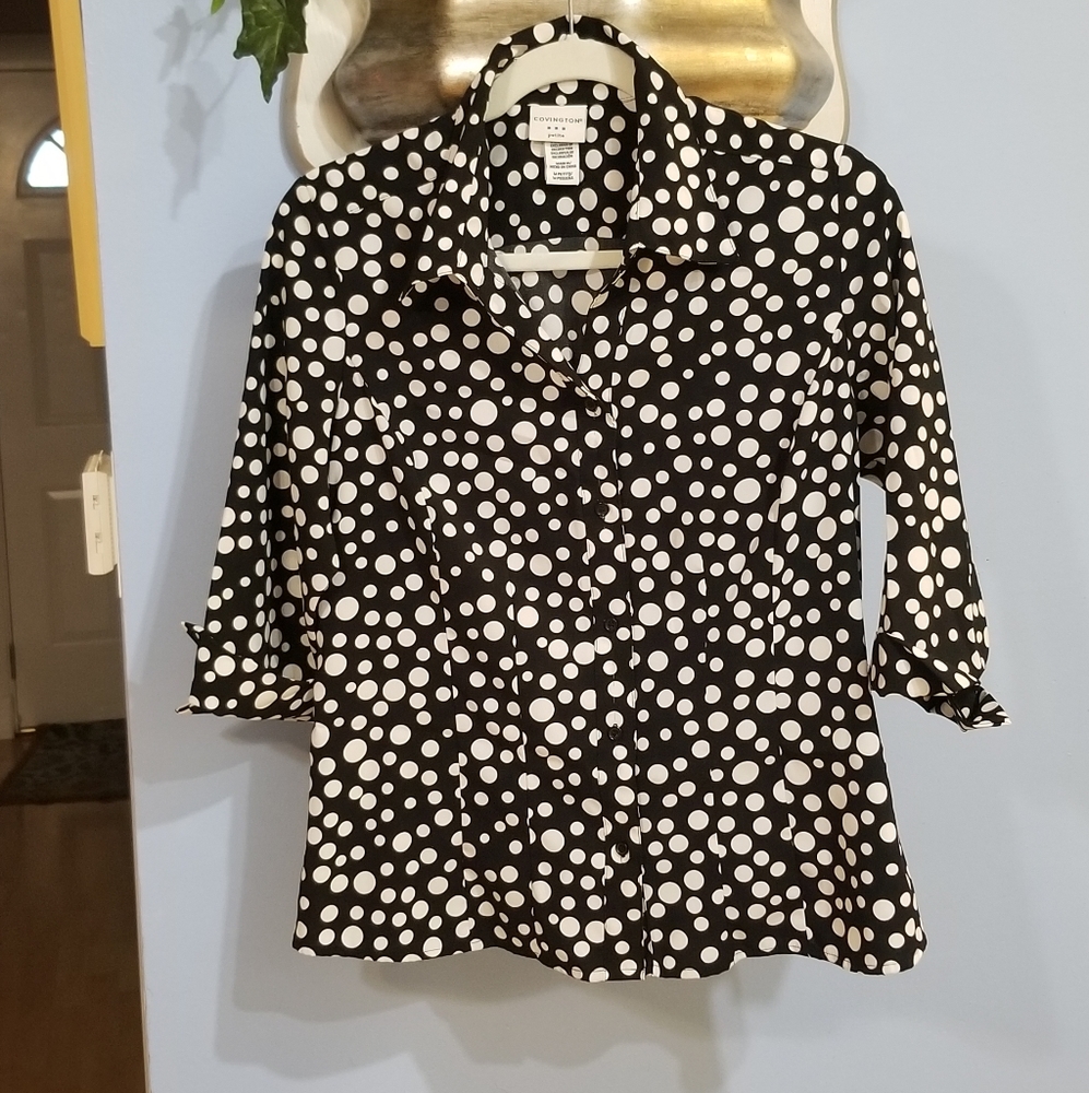 Tailored Button-Down Blouse